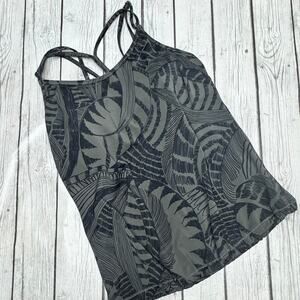 Athleta Zuma Cross Back Blousy Tankini Top Size 38 D/DD